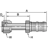 派克抱箍式空調軟管接頭 - 1A系列接頭
